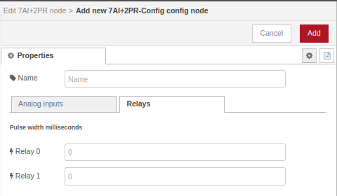 2 power relays node config